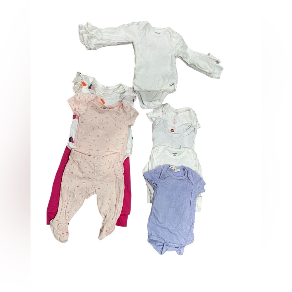 baby girl onesie multicolored Sz Nb & 0-3 M 11-pieces